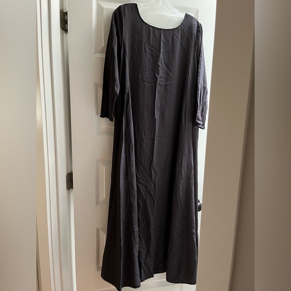 Gaia Conceptions Everyday Wanderer Silk Crepe long flowy maxi dress brand new - Picture 4 of 16